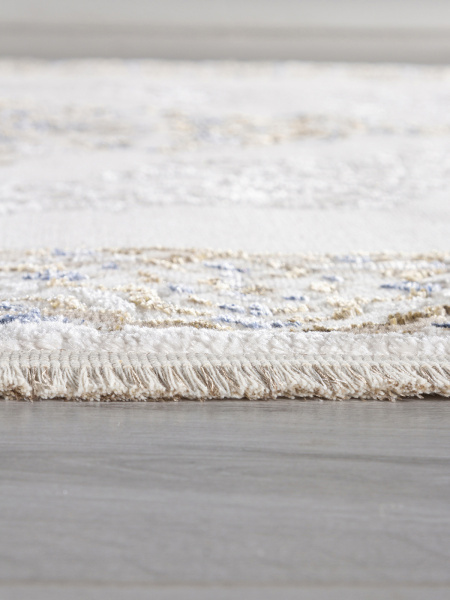 Турецкий овальный ковёр 27236A CREAM / NAVY