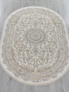 Турецкий овальный ковёр 27239A CREAM / NAVY