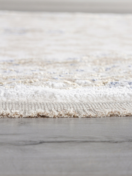 Турецкий овальный ковёр 27239A CREAM / NAVY