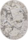 Турецкий овальный ковёр 27243 GRY / BLUE