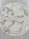 Турецкий овальный ковёр 27243 GRY / BLUE