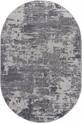 Российский овальный ковёр F231 GRAY