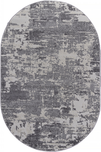 Российский овальный ковёр F231 GRAY
