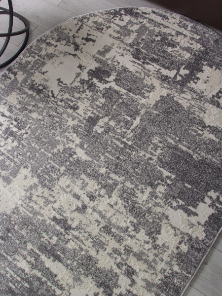 Российский овальный ковёр F231 GRAY