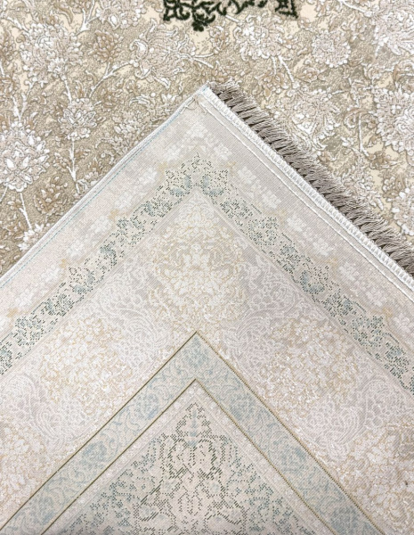 Иранский прямоугольный ковёр G398 CREAM / GREEN