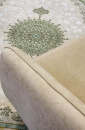 Иранский прямоугольный ковёр G398 CREAM / GREEN