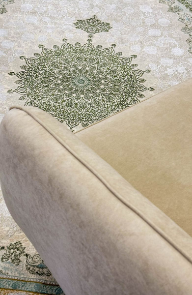 Иранский прямоугольный ковёр G398 CREAM / GREEN