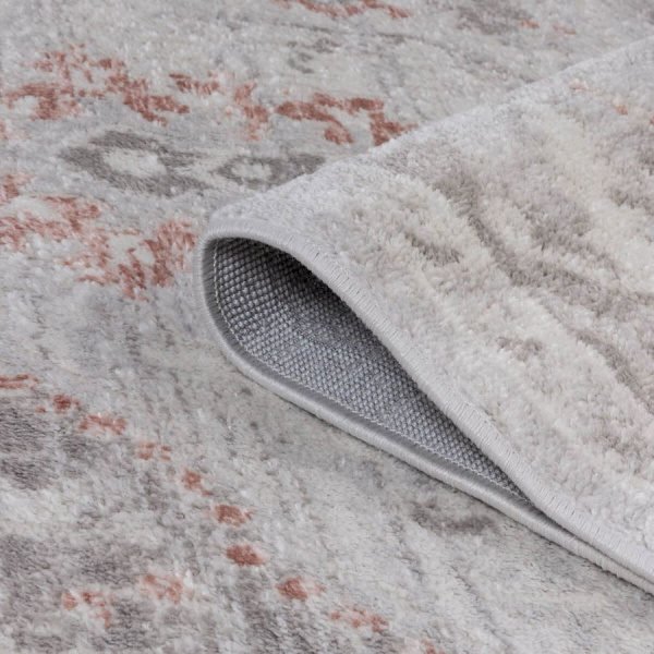 Турецкий прямоугольный ковёр  06999A L.GREY/L.PINK