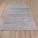 Турецкий прямоугольный ковёр  07012A L.GREY/M.GREY