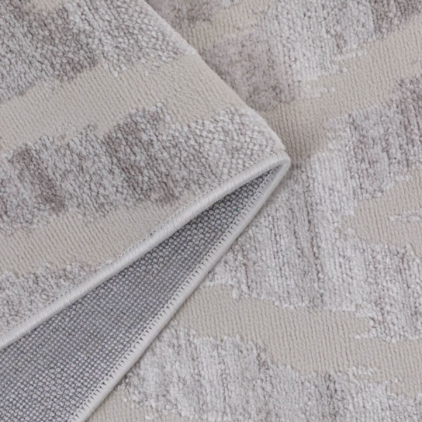 Турецкий прямоугольный ковёр  07012A L.GREY/M.GREY