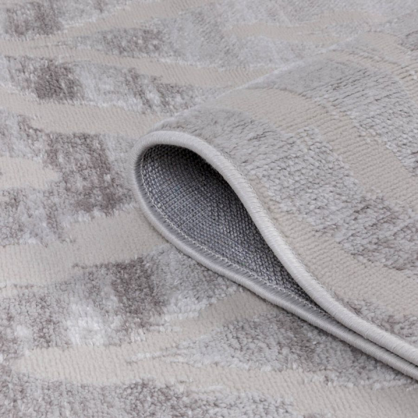Турецкий прямоугольный ковёр  07012A L.GREY/M.GREY