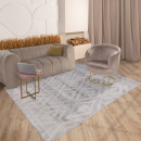 Турецкий прямоугольный ковёр  07012A L.GREY/M.GREY