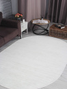 Турецкий овальный ковёр GL091W WHITE / WHITE