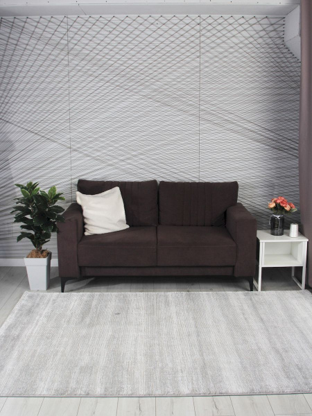 Турецкий прямоугольный ковёр GL092G GREY / GREY