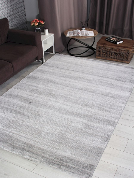 Турецкий прямоугольный ковёр GL092G GREY / GREY