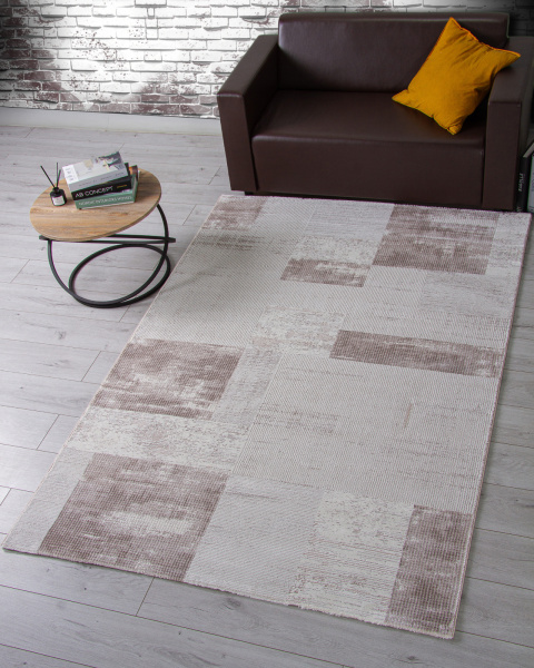 Турецкий прямоугольный ковёр GL104A BROWN / BROWN