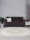 Турецкий овальный ковёр GL193A BROWN / BROWN