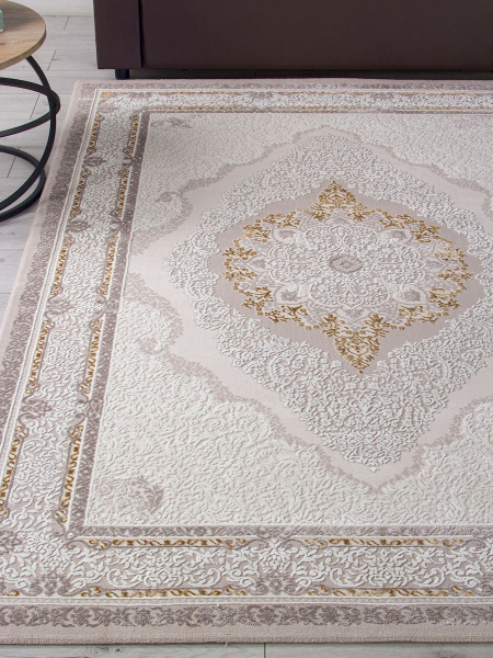 Турецкий прямоугольный ковёр GL193A BROWN / BROWN