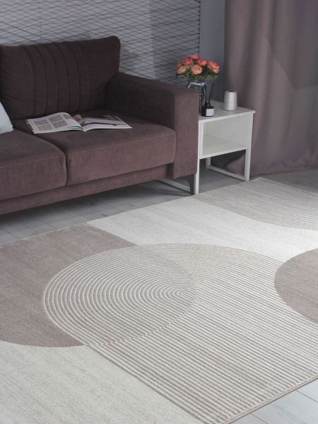 Турецкий прямоугольный ковёр GL235B BROWN / BROWN