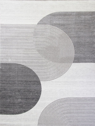 Турецкий прямоугольный ковёр GL235G GREY / GREY