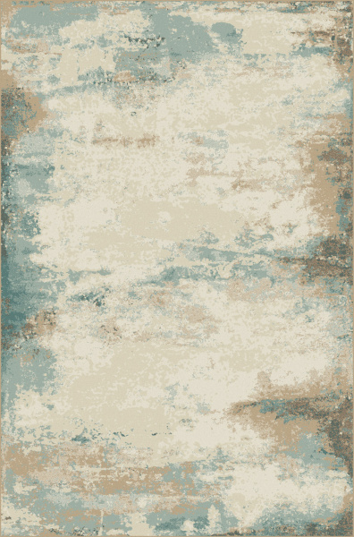 Турецкий прямоугольный ковёр D994 BEIGE-BLUE