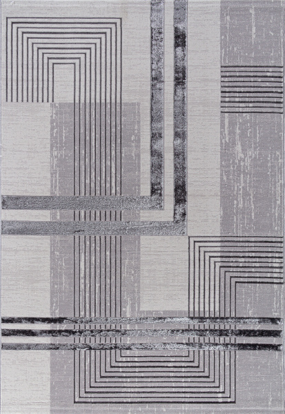 Турецкий прямоугольный ковёр 04075A CREAM HB / ICE GREY HB