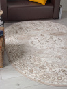 Турецкий овальный ковёр 04089A CREAM HB / LIGHT GRI HB