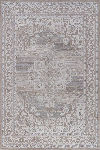 Турецкий прямоугольный ковёр 04089A CREAM HB / LIGHT GRI HB