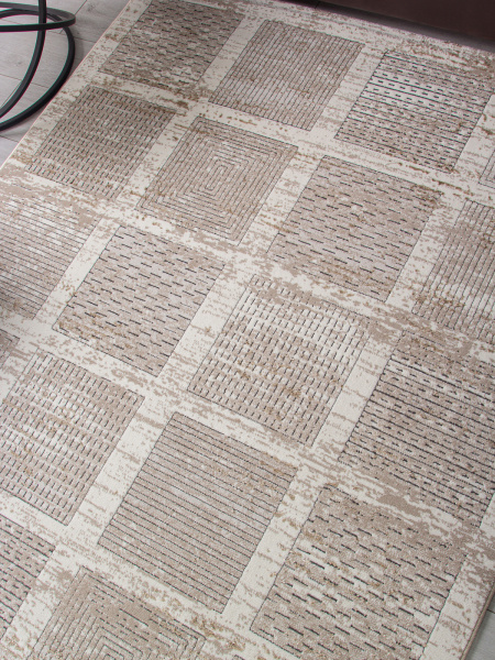 Турецкий прямоугольный ковёр 04251A BEIGE FDY / CREAM HB