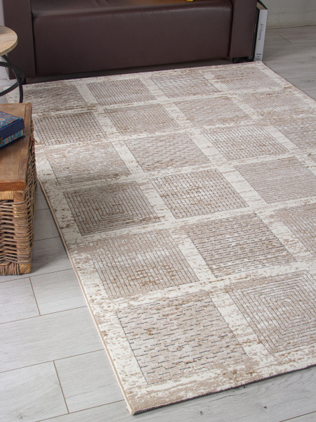 Турецкий прямоугольный ковёр 04251A BEIGE FDY / CREAM HB