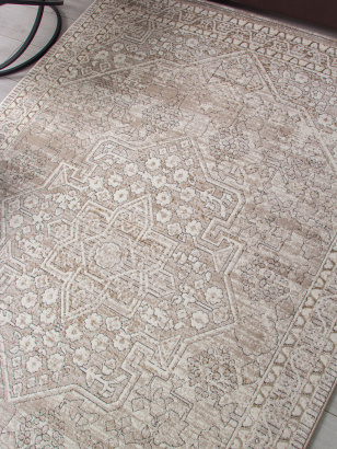 Турецкий прямоугольный ковёр 04293A BEIGE FDY / CREAM HB