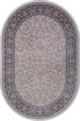 Иранский овальный ковёр 7022 GRAY