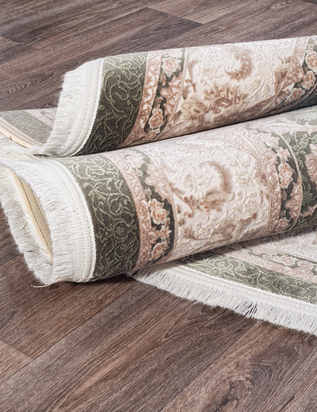 Иранский овальный ковёр 8023 CREAM