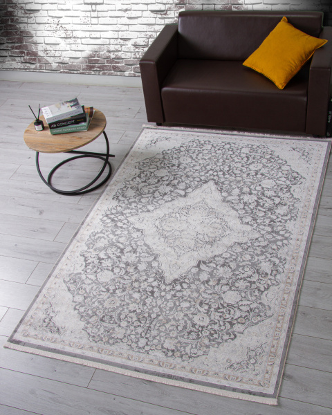 Турецкий прямоугольный ковёр OC101G GREY / GREY