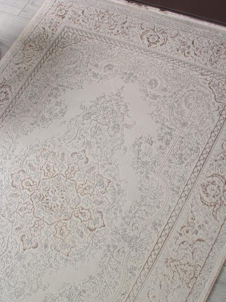 Турецкий прямоугольный ковёр OC102A CREAM / CREAM