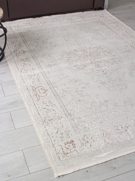 Турецкий прямоугольный ковёр OC102A CREAM / CREAM