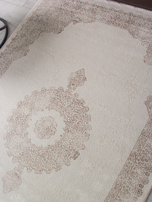 Турецкий прямоугольный ковёр OC105A CREAM / CREAM