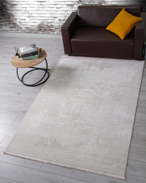 Турецкий прямоугольный ковёр OC107A CREAM / CREAM