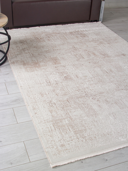 Турецкий прямоугольный ковёр OC107A CREAM / CREAM