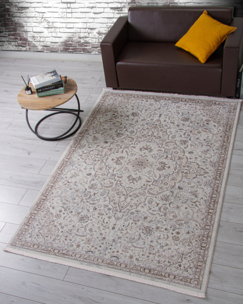 Турецкий прямоугольный ковёр OC108A CREAM / CREAM