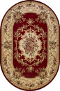 Российский овальный ковёр d057 RED