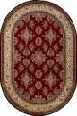 Российский овальный ковёр d064 RED