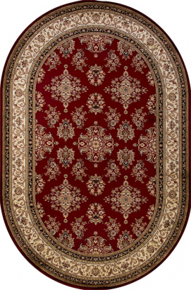 Российский овальный ковёр d064 RED
