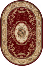 Российский овальный ковёр d066 RED