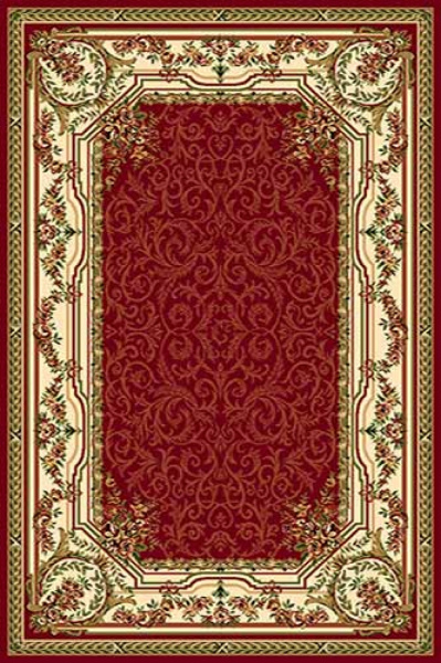 Российский прямоугольный ковёр d074 RED
