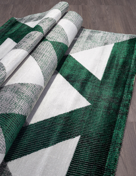 Турецкий прямоугольный ковёр 04494Y GREEN / GREEN