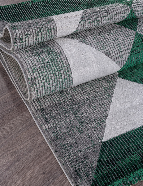 Турецкий прямоугольный ковёр 04494Y GREEN / GREEN