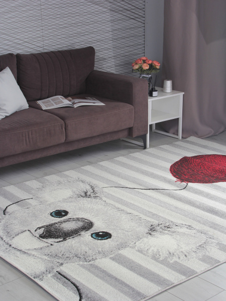 Российский прямоугольный ковёр D869 GRAY