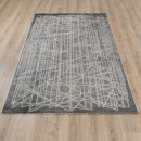 Турецкий прямоугольный ковёр  DN93B GREY/CREAM