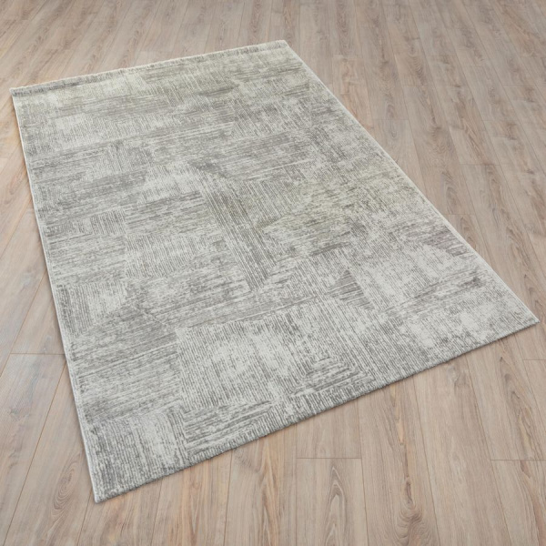 Турецкий прямоугольный ковёр  ED06B HB L.GREY/GREY